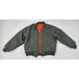 MA-1 Flight Jacket Mens Large Tactical Bomber Reversible Intermediate Air Force